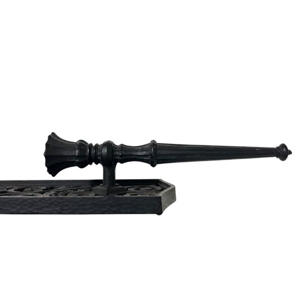 2 Dart Homco Scrolled Wall Sconce Candle Holders Gothic Decor MCM Black 4101 USA - Picture 5 of 10